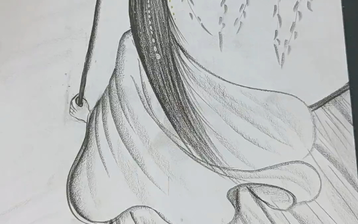 古风美女背影这样画