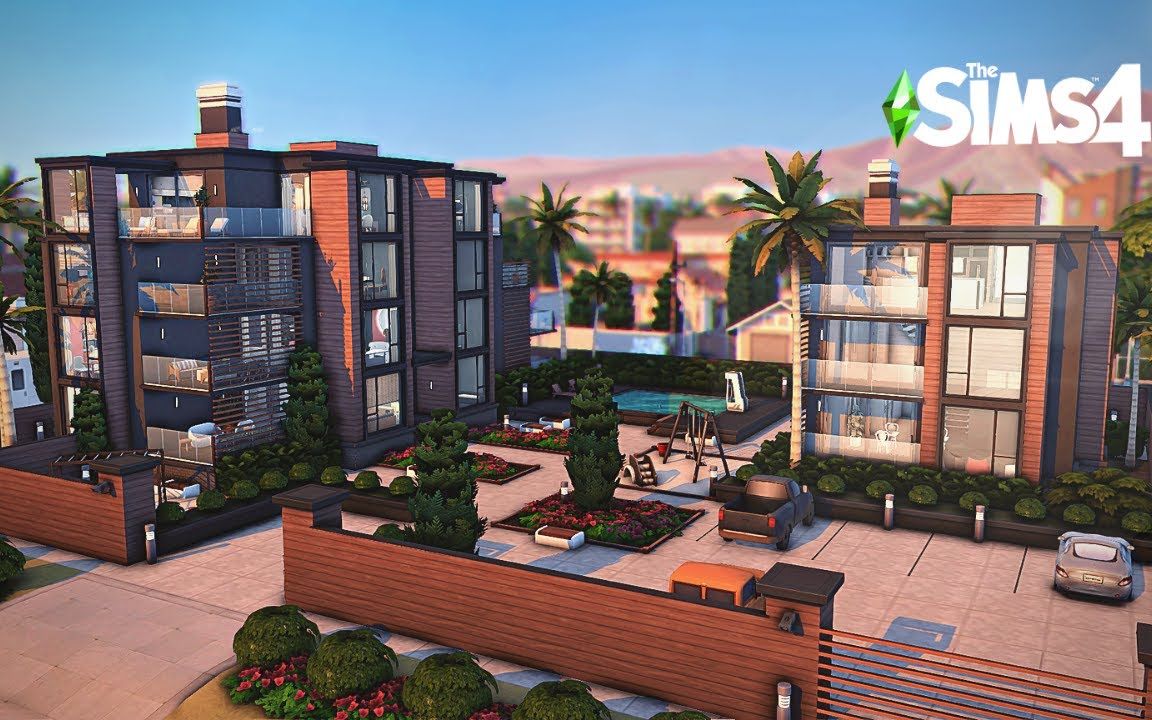 【象象搬运】模拟人生4速建 现代出租公寓 nocc by sosimsy