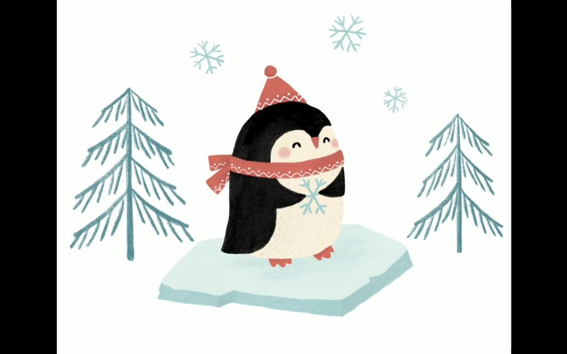 【ipadpro procreate 绘画过程】小企鹅插画_哔哩哔哩 (゜-゜)つロ