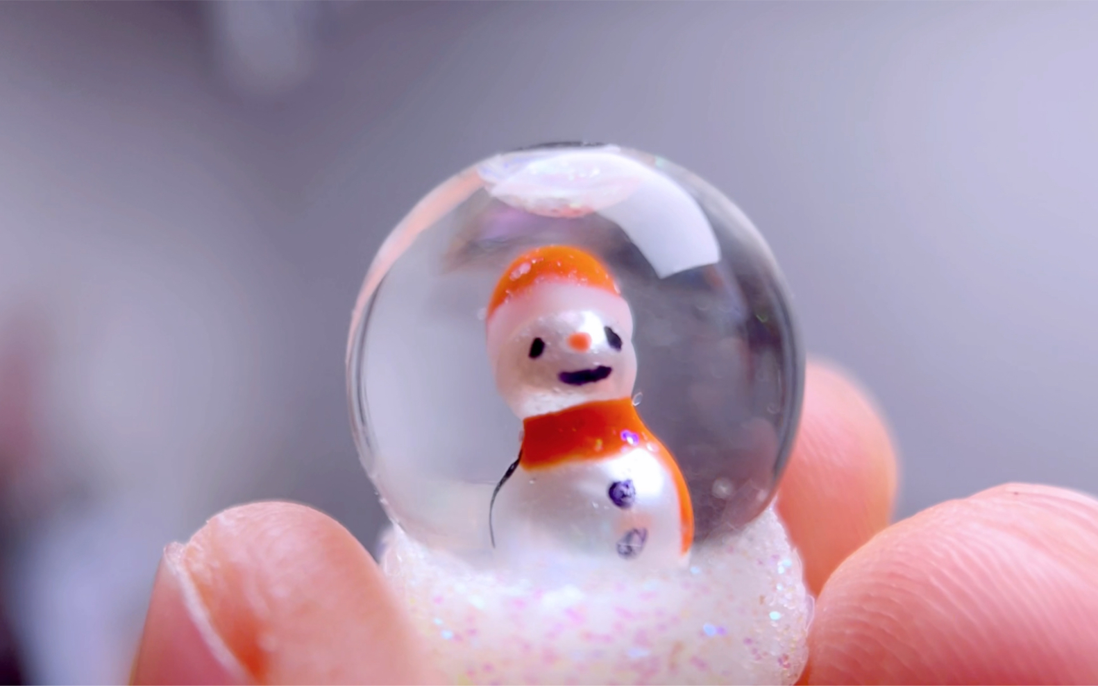 超迷你小雪人水晶球