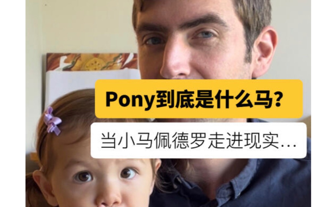 小猪佩奇的朋友Pony小马佩德罗到底是什么马?哔哩哔哩bilibili