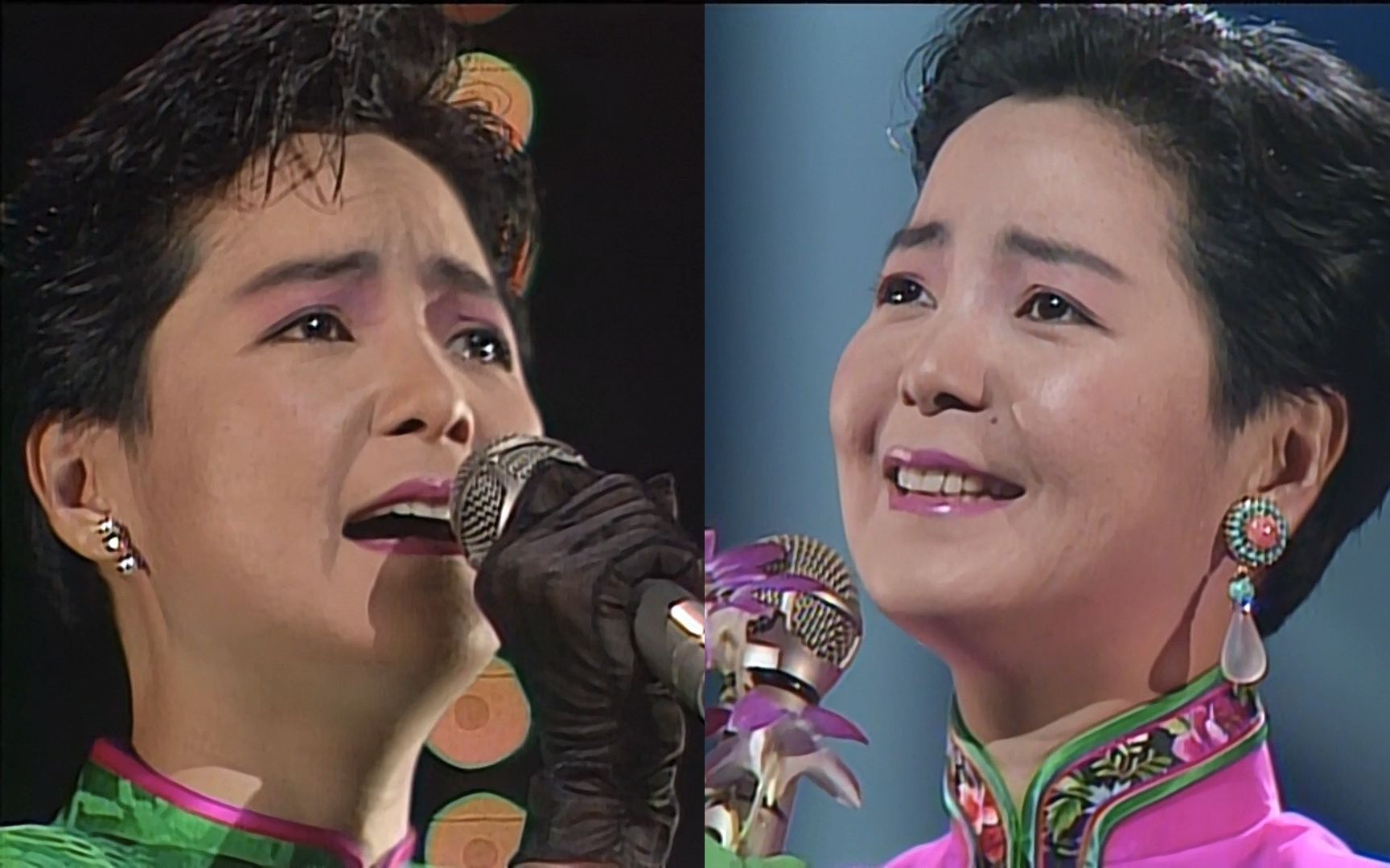 母带级画质】邓丽君 テレサ99テン - 何日君再来 · 雨夜花(1988