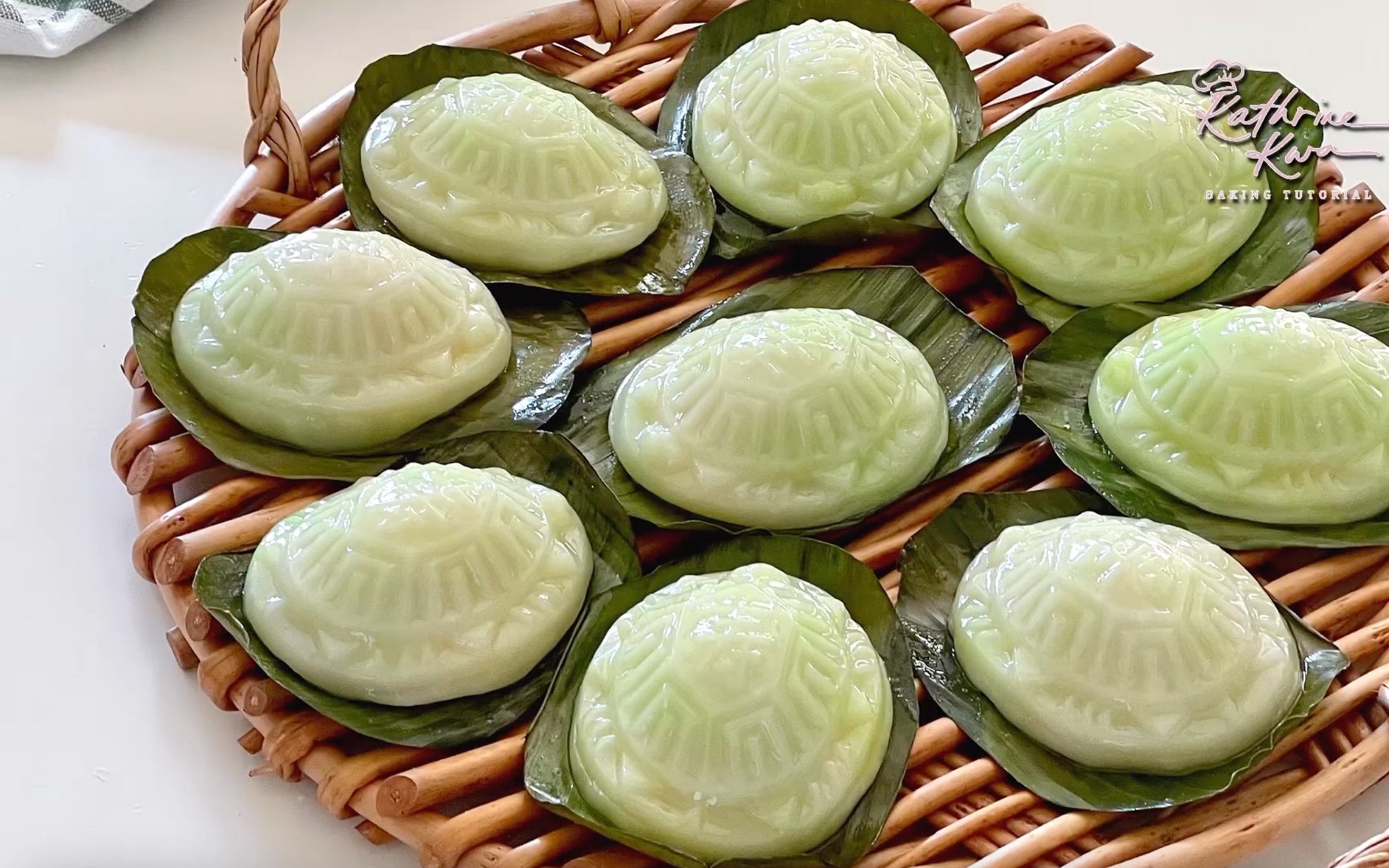 绿豆沙翡翠龟糕