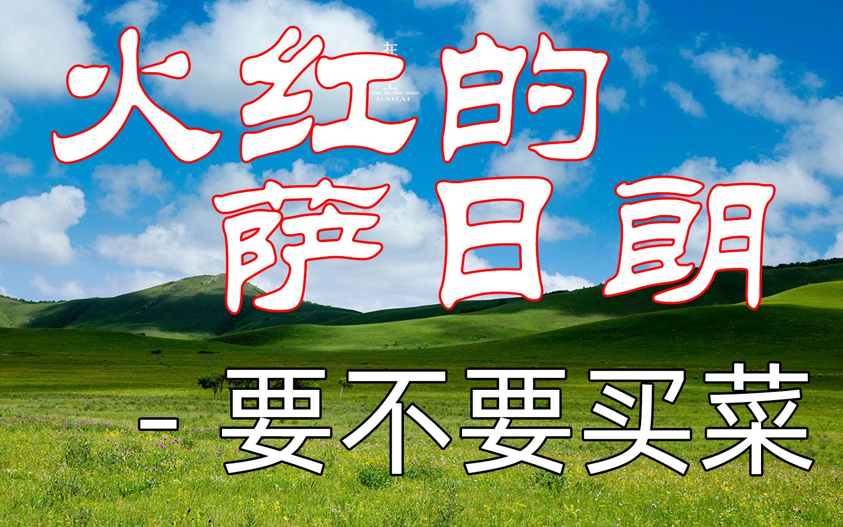 火红的萨日朗要不要买菜动态歌词草原最美的花火红的萨日朗78