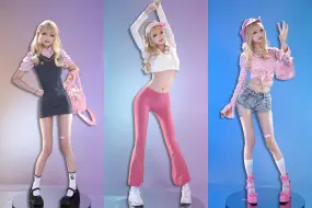 Download Video: 粉色少女心~pink！菌菌的衣橱超大的~