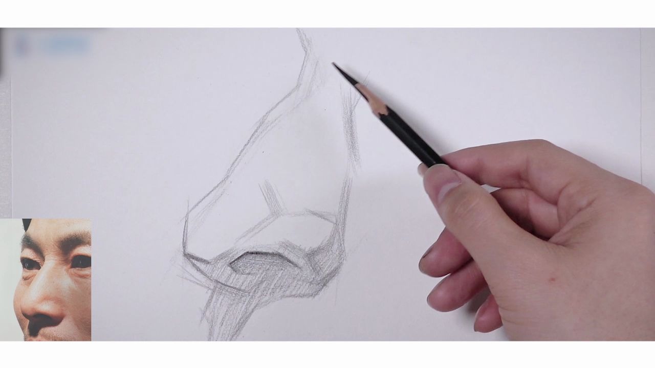 【素描单体-鼻子】从局部了解整体素描