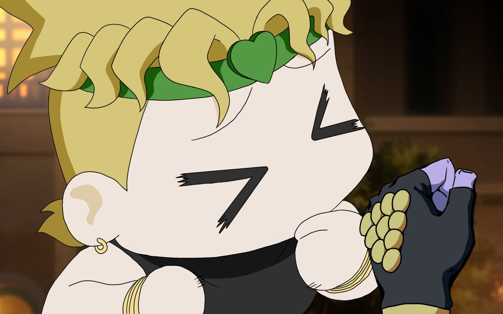 面对白金之星的铁拳,dio做出的选择是