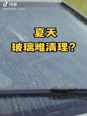 夏天玻璃虫胶怎么清?哔哩哔哩bilibili