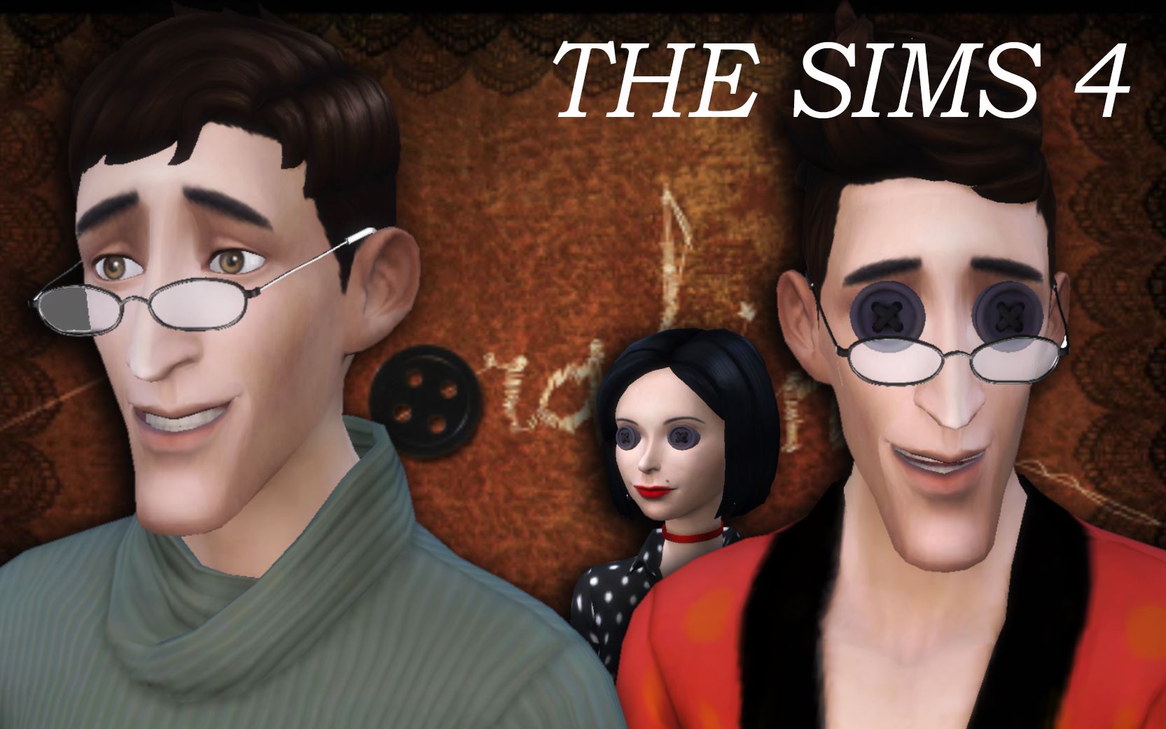 模拟人生4用模拟人生打开鬼妈妈3丨两个爸爸捏脸与小小剧场