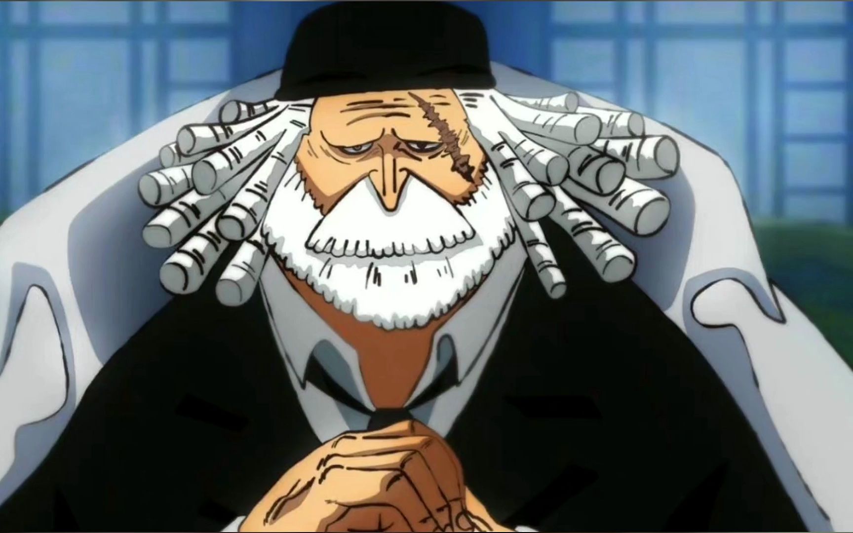 海贼王1080话同人,五老星秒杀五档路飞,卡普打断黑胡子胳膊