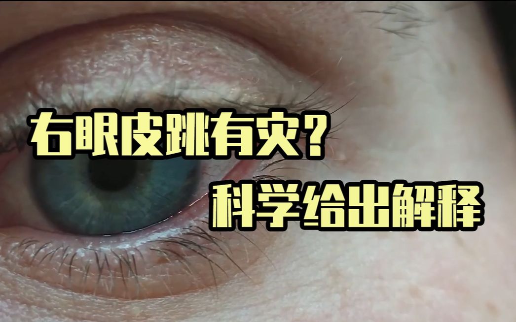 右眼皮一直跳,有不好的事情即将发生?可能是脑部出了问题.哔哩哔哩bilibili