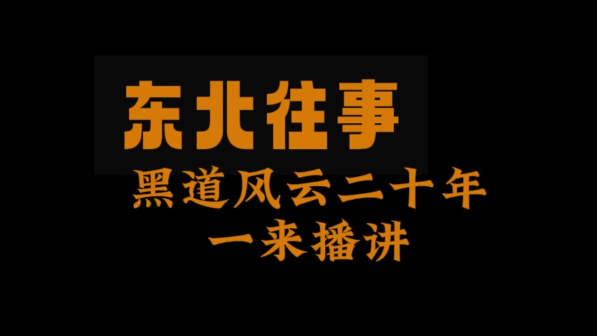 [图]有声书：东北风云-黑道20年 一来版