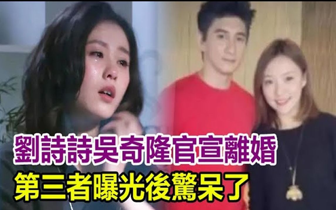 震惊!刘诗诗吴奇隆官宣离婚?第三者曝光后惊呆了,万万想不到竟然是她!哔哩哔哩bilibili