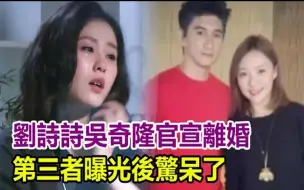 Télécharger la video: 震惊！刘诗诗吴奇隆官宣离婚？第三者曝光后惊呆了，万万想不到竟然是她！