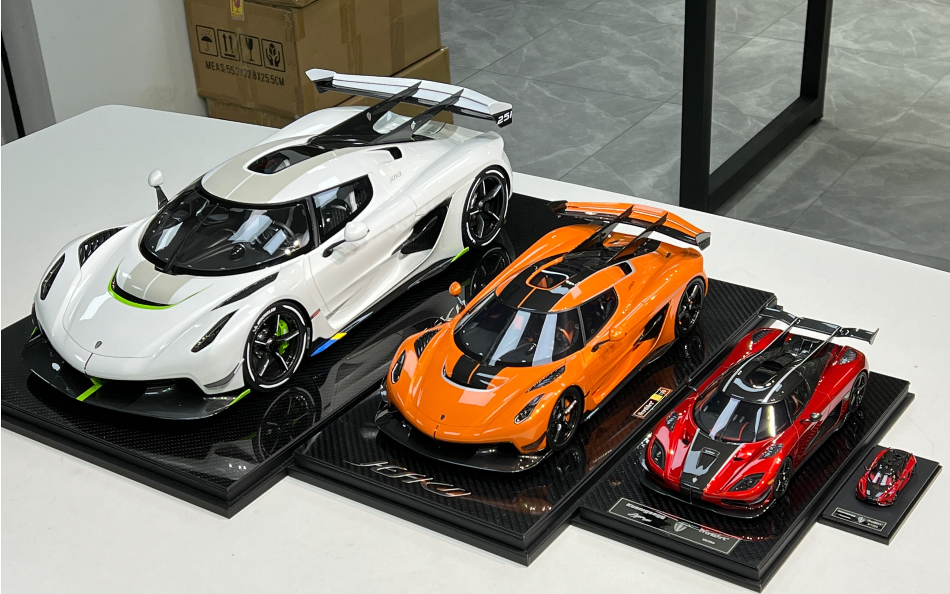 【汽车模型】frontiart 1:8 柯尼塞格jesko 珍珠白,大比例镇宅大家伙!