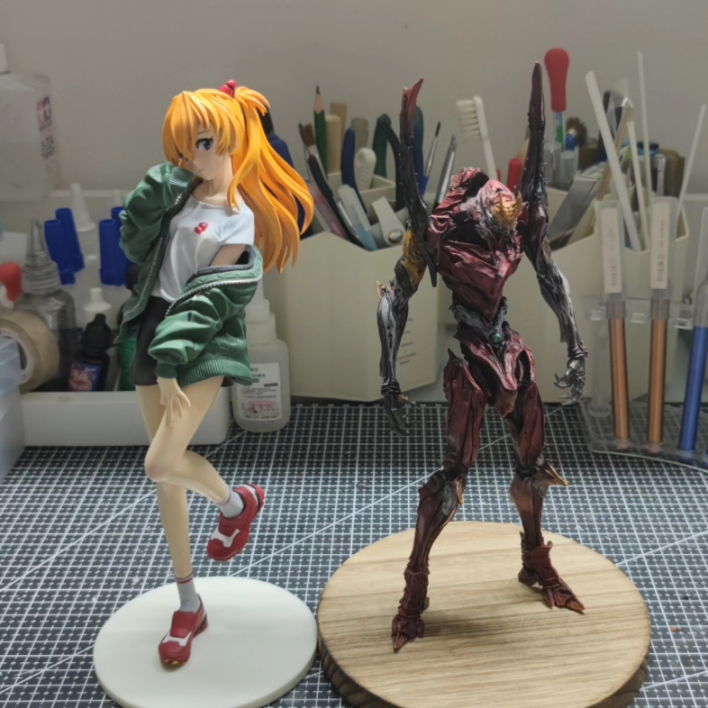 hobbymax同款米山舞原画明日香gk白模制做与展示