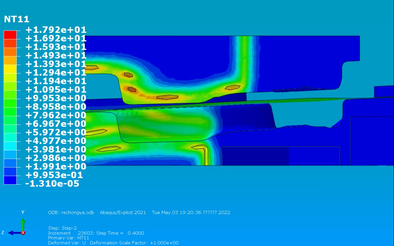 ABAQUS案例22 高温冲压成形哔哩哔哩bilibili