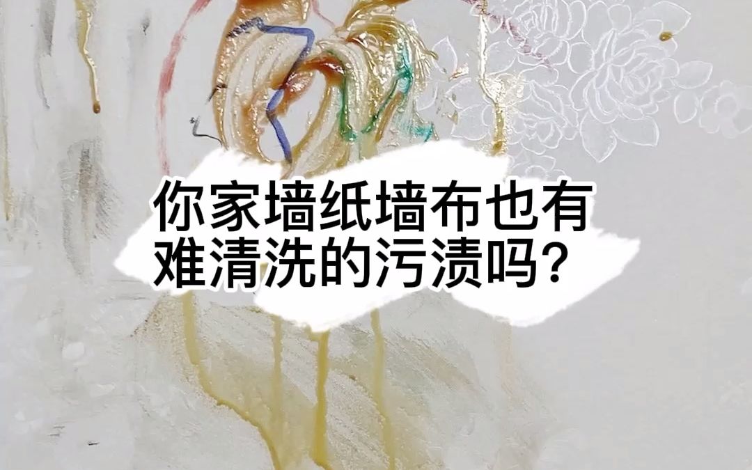 墙纸被熊孩子这么折腾过,清洁很烦恼?哔哩哔哩bilibili