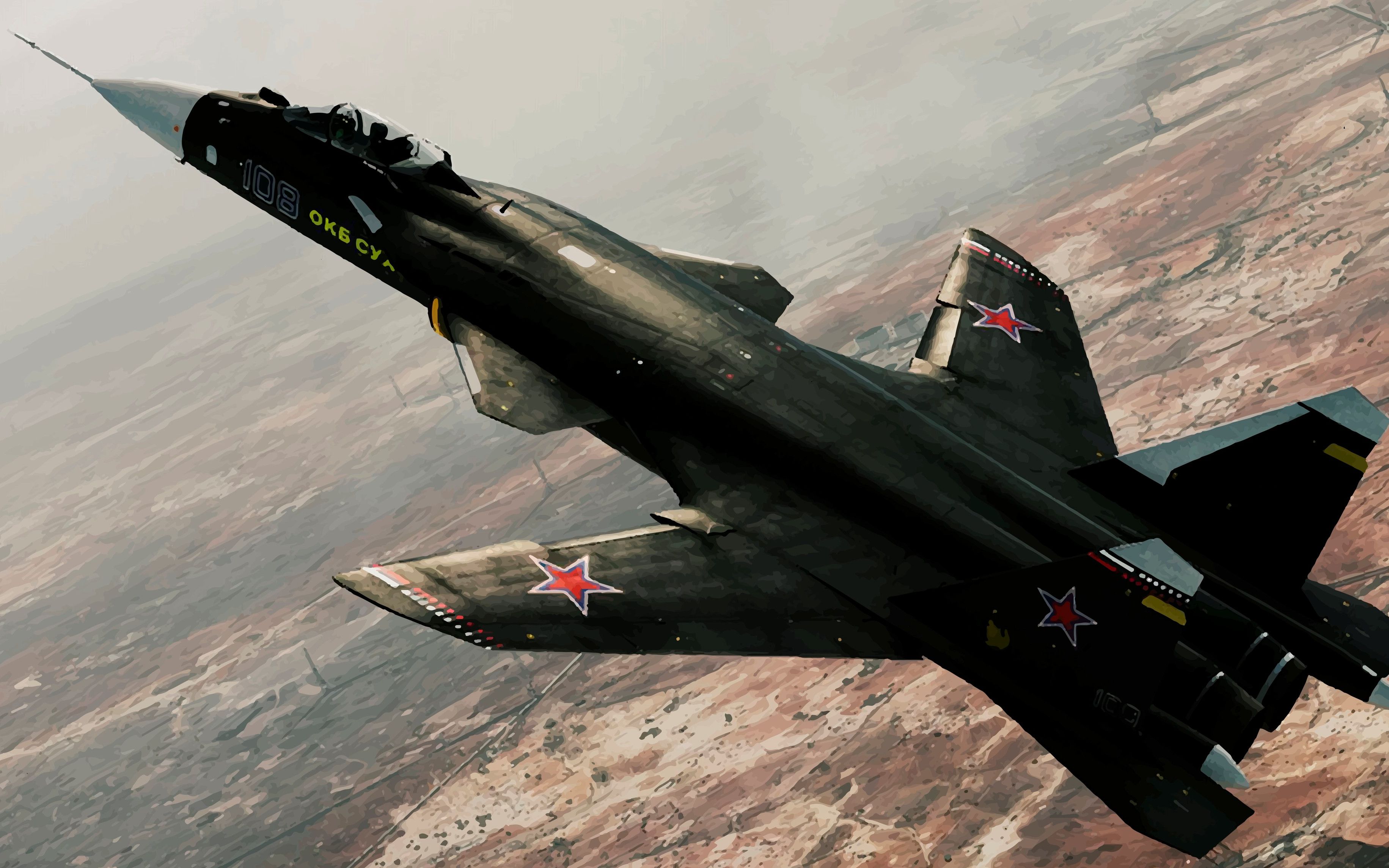 俄罗斯苏霍伊前掠翼多功能超音速战斗机金雕小木桶su47外形科幻的金雕