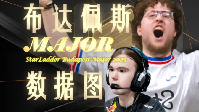 【布达佩斯Major 数据雷达图】包揽Major冠军！属于小蜜蜂的一年