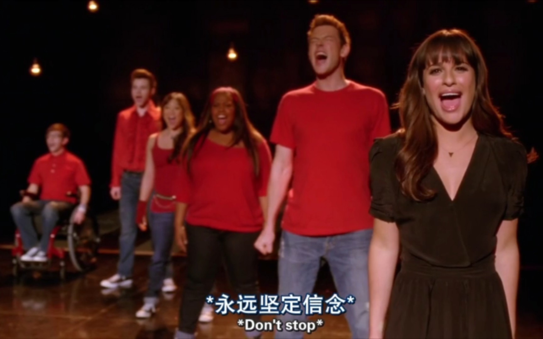 【中英字幕】【Glee 欢乐合唱团】《Don't Stop Believein'》(Rachel Solo Audition Version)S04E19哔哩哔哩bilibili