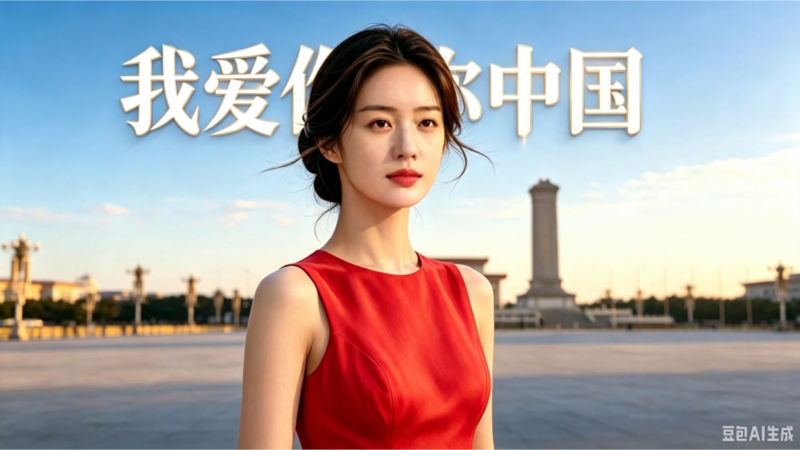 苏娜翻唱【我爱你中国】，片片深情系家国，AI原创MV