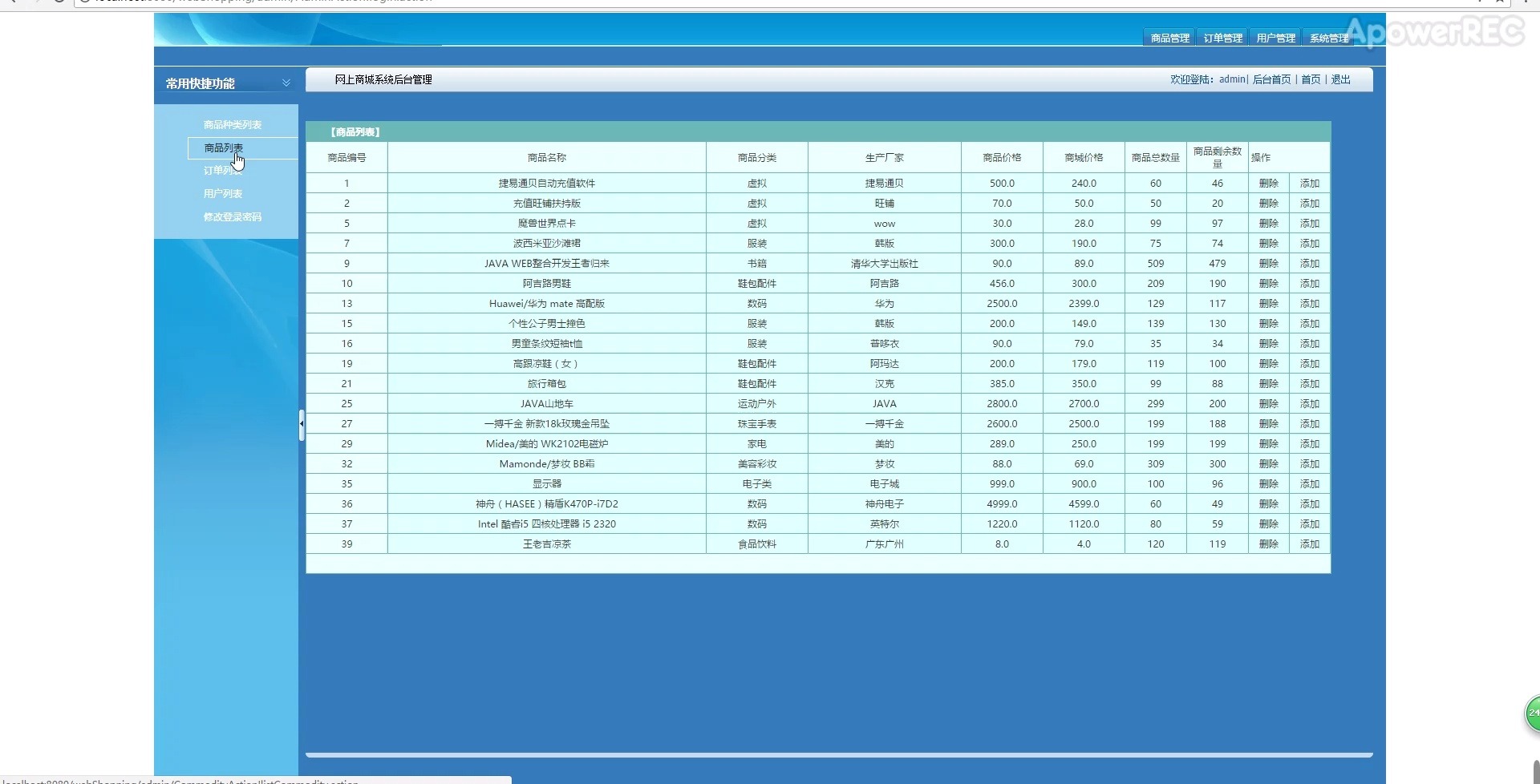 基于web的网上购物系统(有文档)java毕业设计哔哩哔哩bilibili