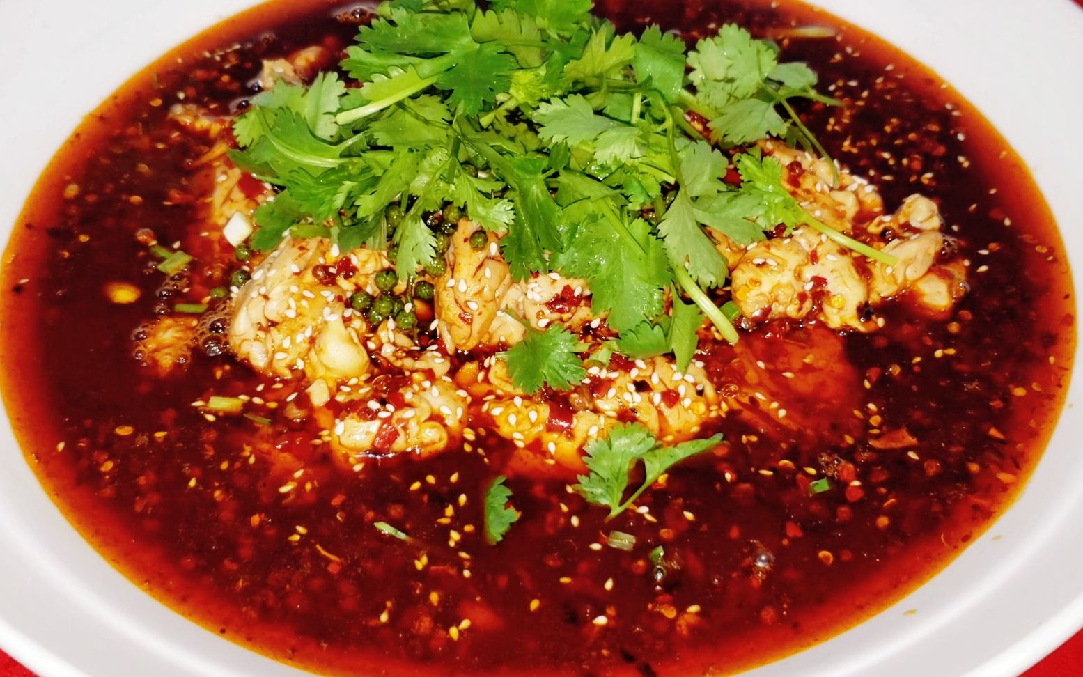 四川人最喜欢的水煮脑花,麻辣鲜香无腥味,不知你敢