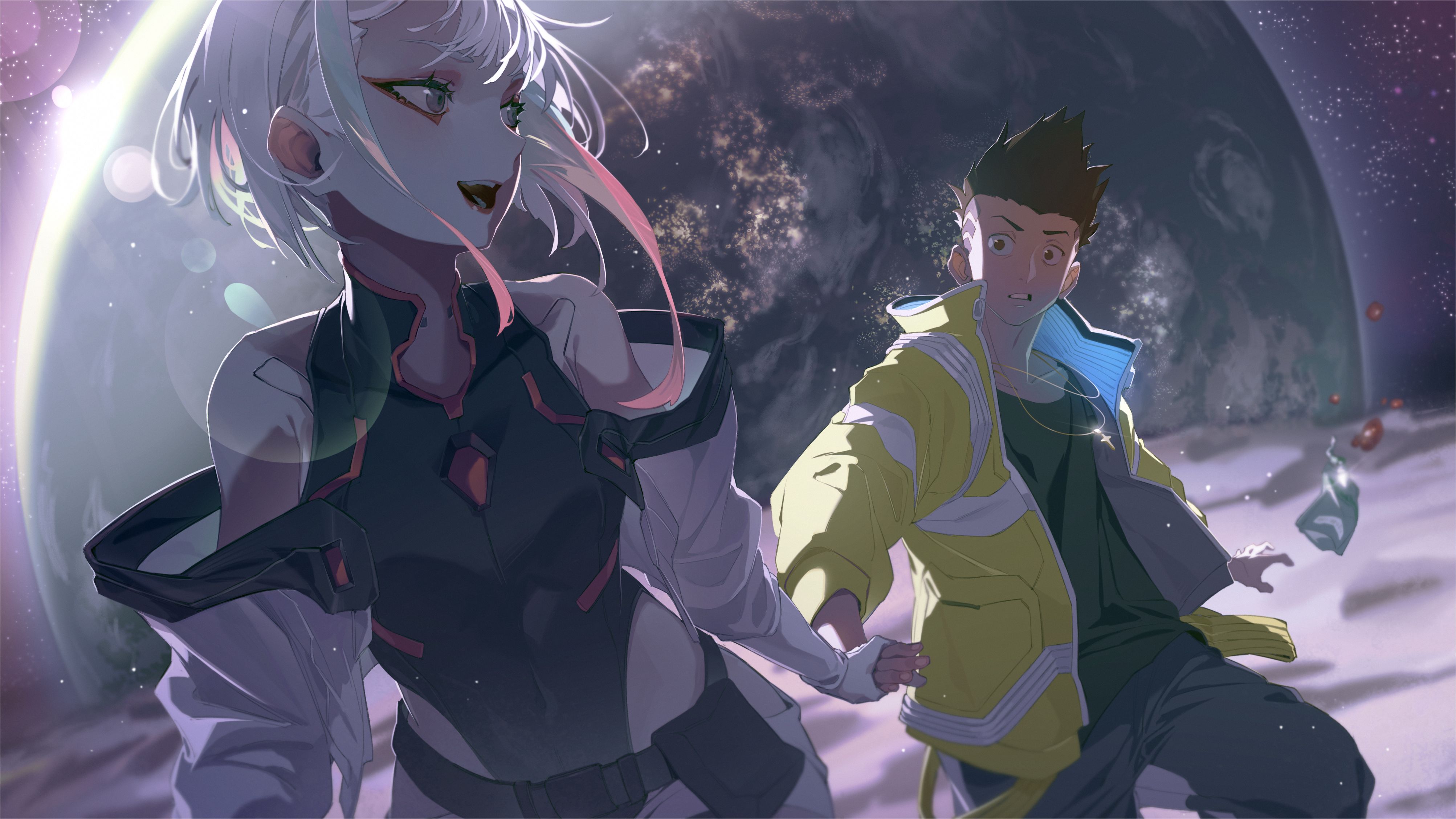 《赛博朋克边缘行者》大卫,我真正的愿望是与你一起登月