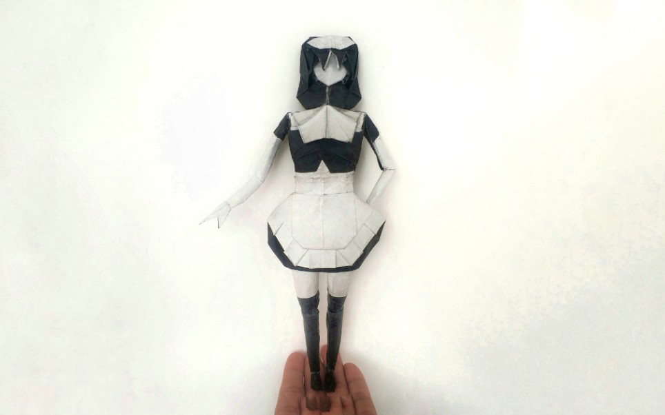 【折纸-展示】ob女仆(大纸高清重制),比初折好很多