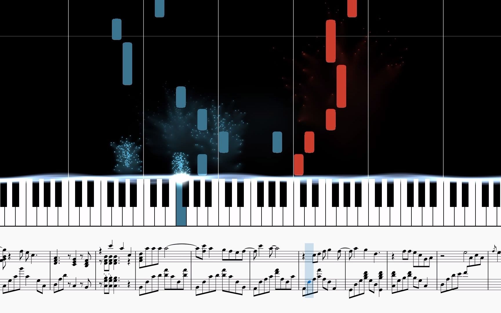 【钢琴块】秋色 - 夜囚梦醒 五线谱还原