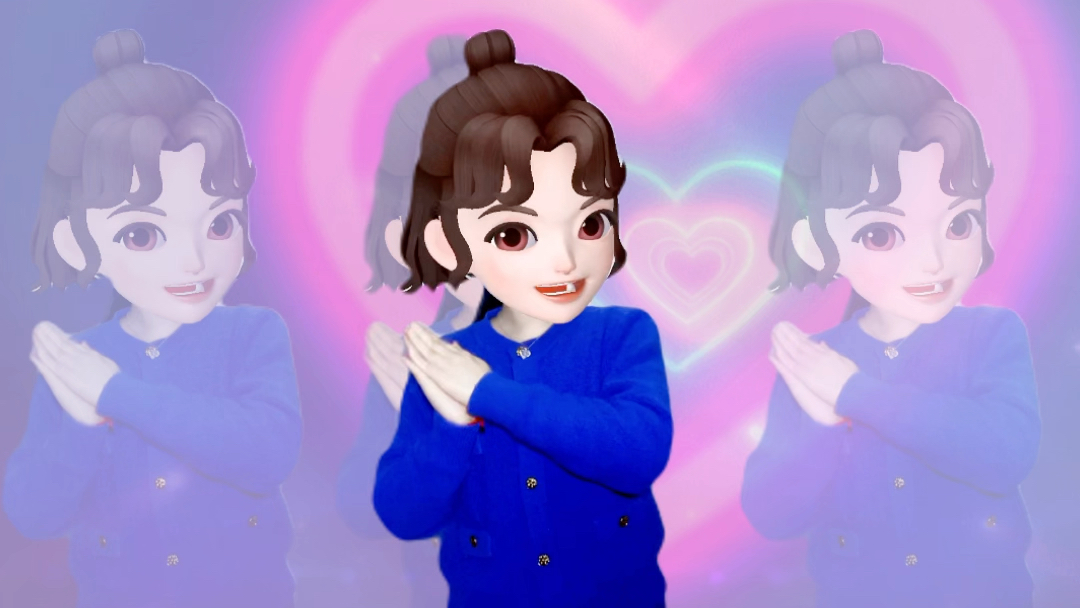 这个手势舞简单 公主跟着拍