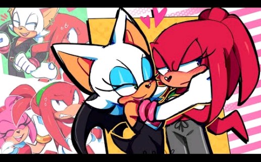 rouge the bat&knuckles gender swap date(sonic pr.