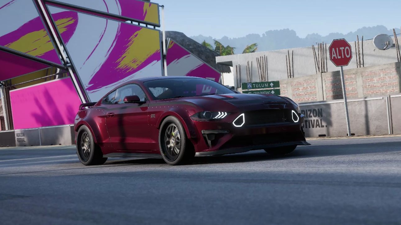 【地平线5】原厂 歌利亚环岛 所向披靡ai 2018 福特 mustang rtr spec