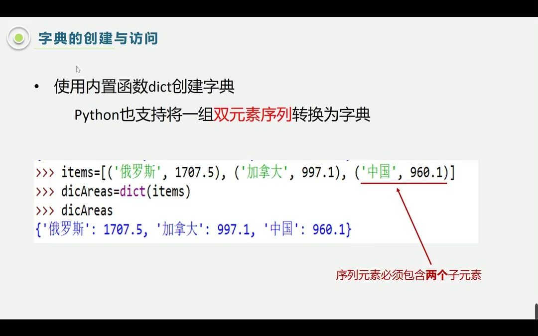 6.1 字典创建及基本操作哔哩哔哩bilibili