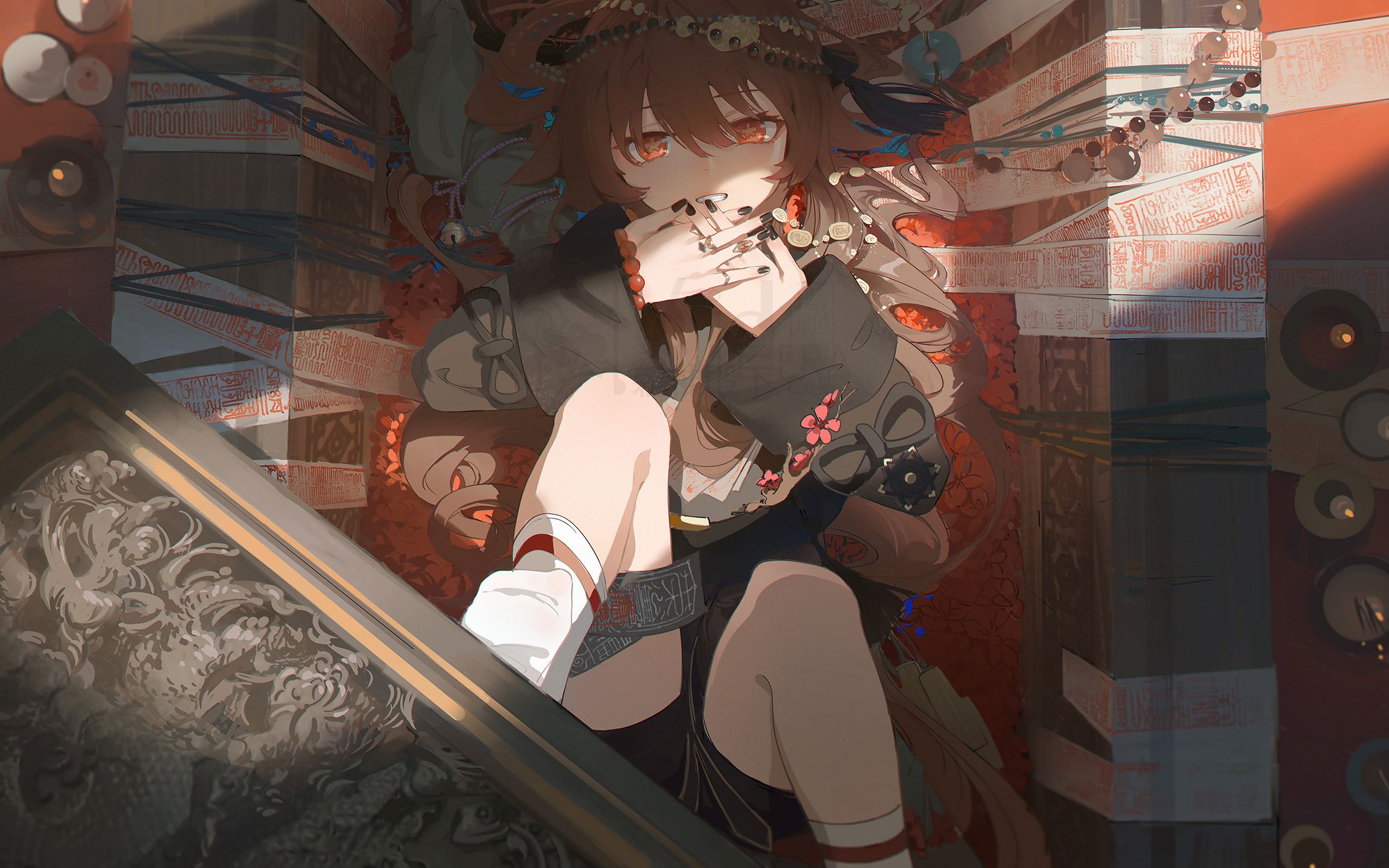 【胡桃庆生绘】棺材里的小胡桃 正对你施展法术 4k 可别忘记桃桃的