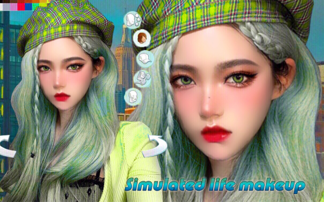 【妆容分享】异次元AI感ⷦœ𚥙褻🧔Ÿ拟人妆容 | Simulated Life Makeup | 科幻游戏世界哔哩哔哩bilibili