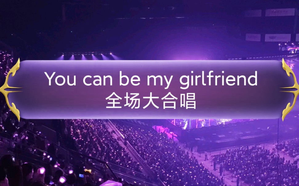 [图]【蔡徐坤演唱会】北京场《you can be my girlfriend》，山顶远距离视角，ikun们合唱氛围超好，蔡徐坤真的太会了，蔡徐坤yyds