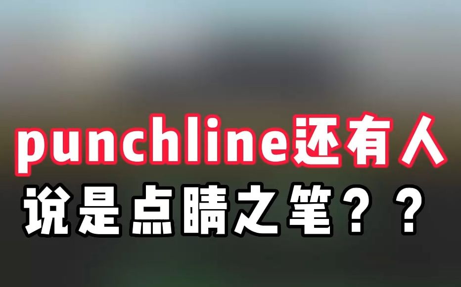 punchline还有人说是点睛之笔??哔哩哔哩bilibili