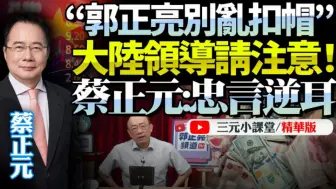 Video herunterladen: 蔡正元：郭正亮别给我扣帽子！央行应该去美元化！中国要虚心听讲！大国崛起！中国在法发行欧元主权债券！