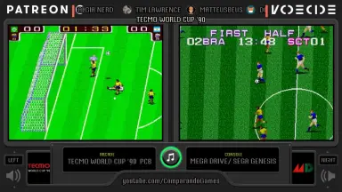 Tecmo World Cup 92 – Sega Mega Drive 32X – Version Japonaise, Complet, Très Bon état