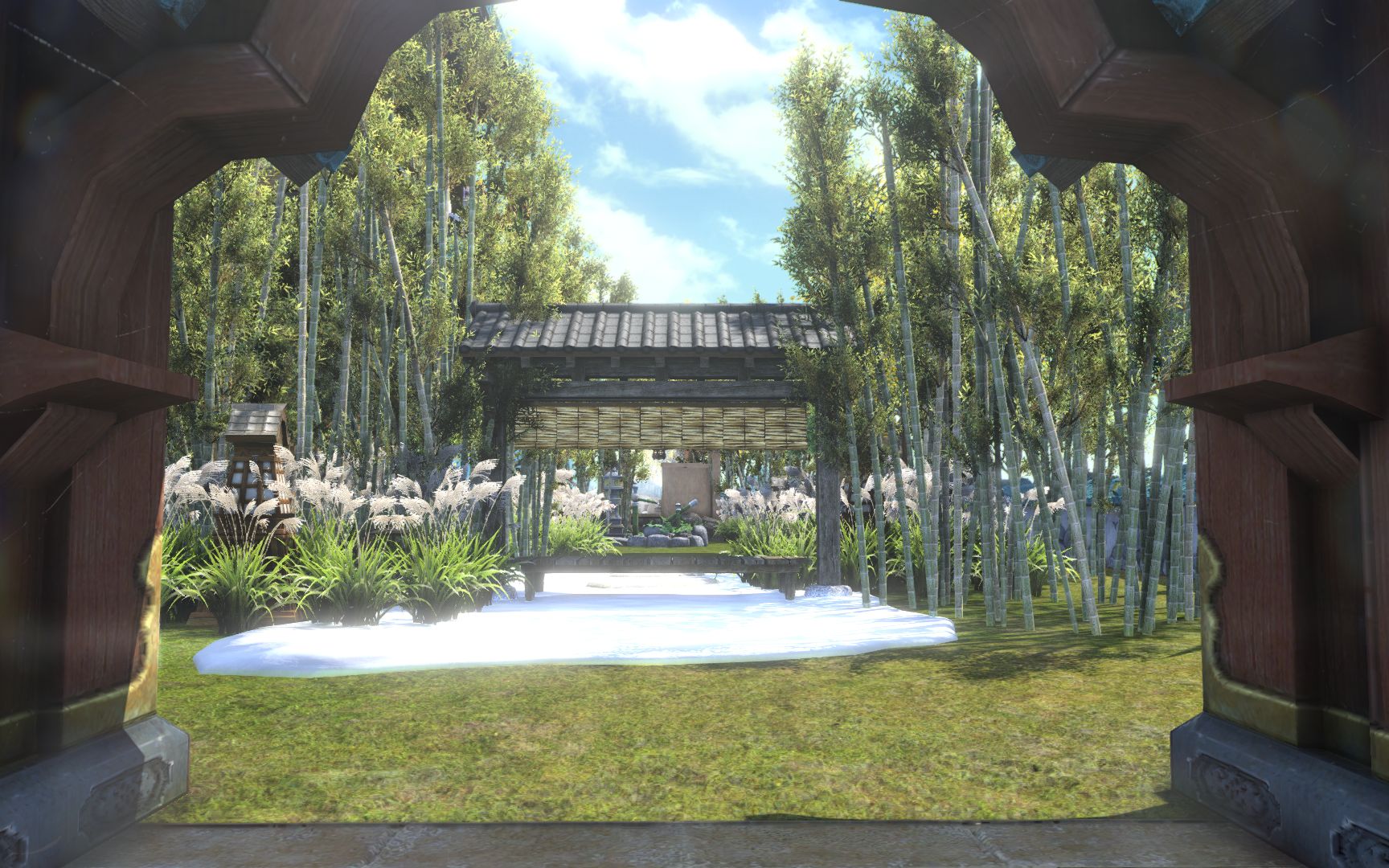 最终幻想14竹林风庭院装修