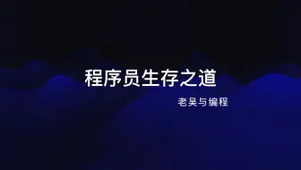 程序员的生存之道