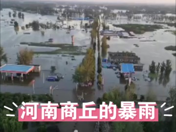 河南商丘的暴雨现在整个商丘市被黄河水所浸泡,造成大量居民受灾、庄家、牲畜被淹死哔哩哔哩bilibili