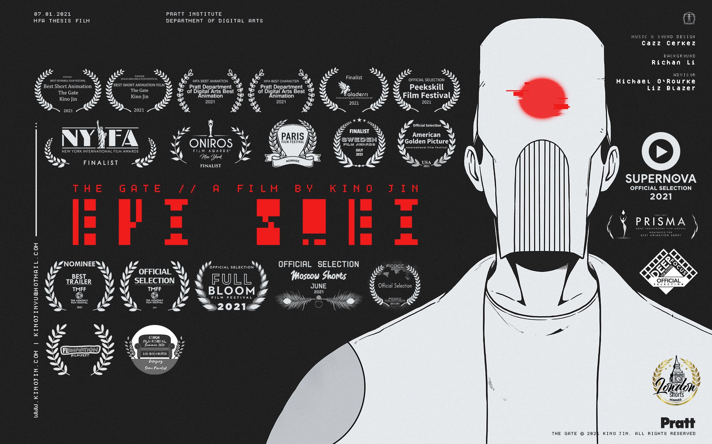 活动作品获奖毕设原创动画非常复古的反乌托邦科幻thegate生门