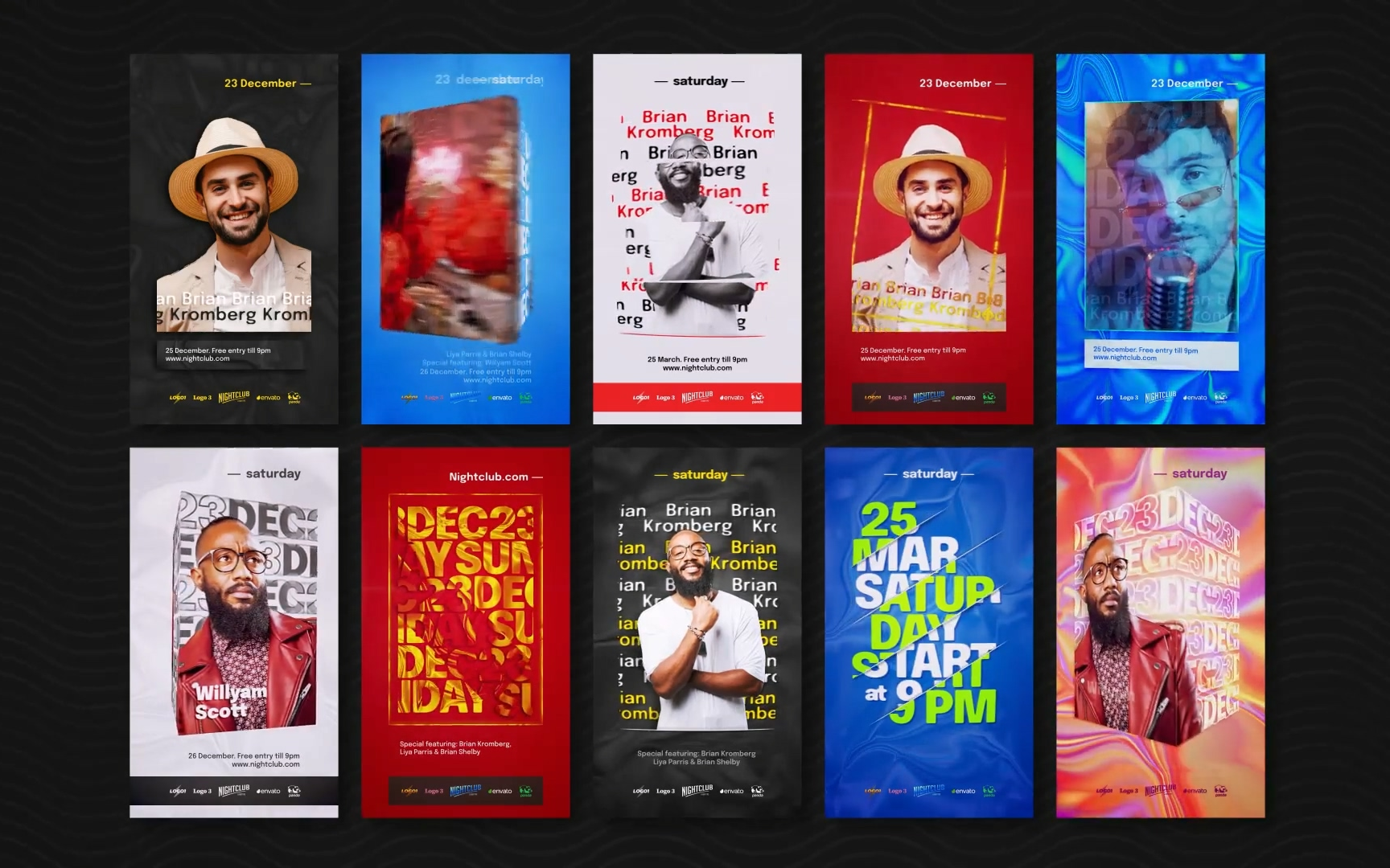 酒吧活动传单活动宣传单海报 开屏广告动态封面排版海报设计模板艺术