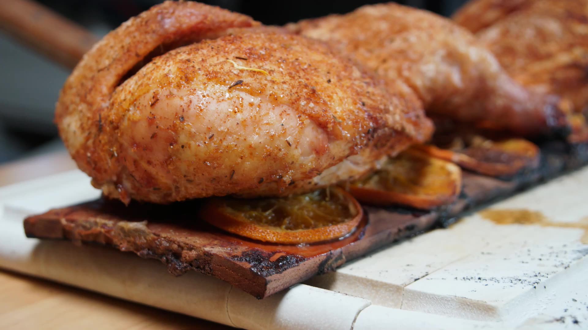 orange cherry chickenbbq私人订制橘子樱桃鸡,简单料理搭配,味道不