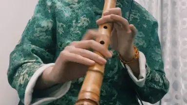 独特な華やかな音色！藤原龍風作☆最高級銀巻き二尺管の尺八！ 尺八演奏-哔哩哔哩_Bilibili