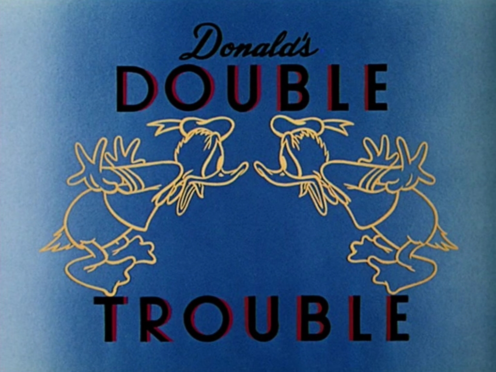 迪士尼动画唐老鸭双子唐老鸭 Donald's Double Trouble.1946.米高梅动画重制版标题卡哔哩哔哩bilibili