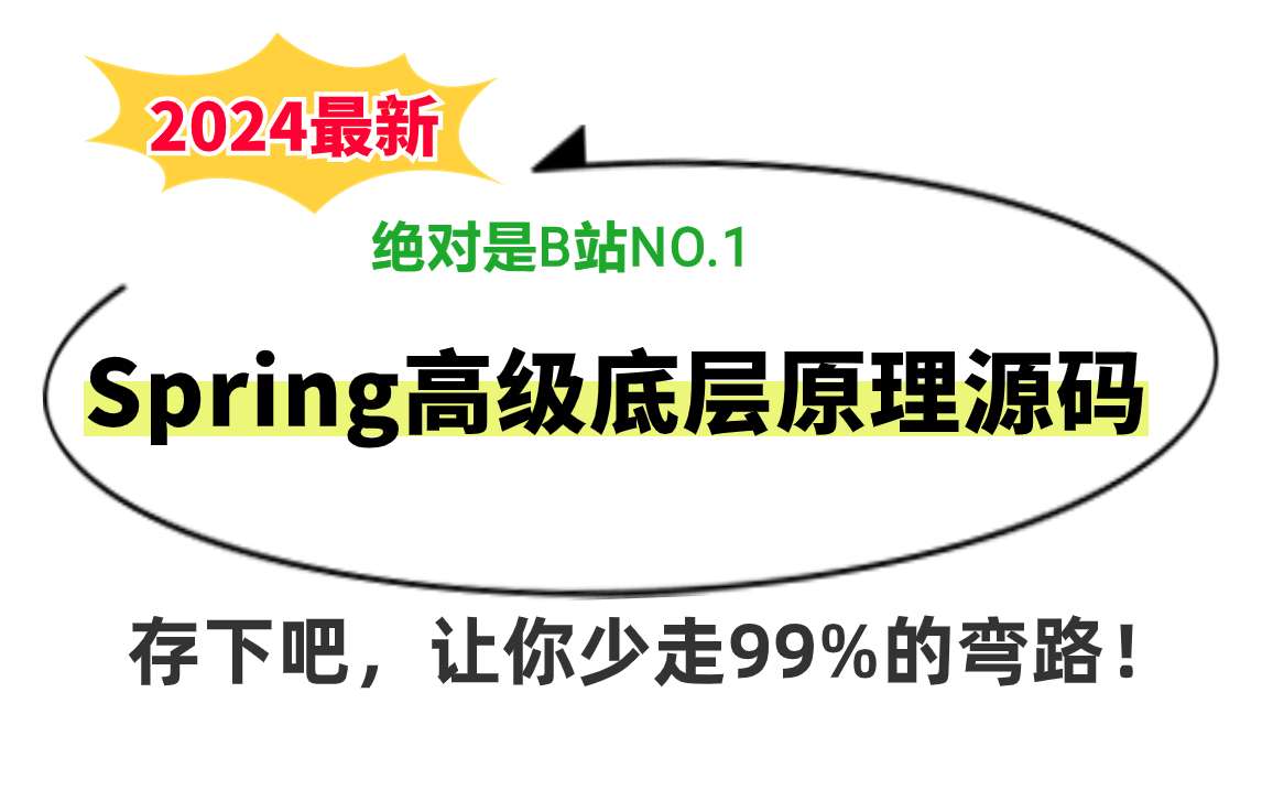 2024年吃透Spring高级底层原理源码,7天学完,让你面试少走99%弯路!!【存下吧,附笔记、源码+spring高频面试题】哔哩哔哩bilibili